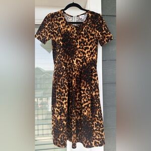 Lularoe Amelia dress - leopard/animal print